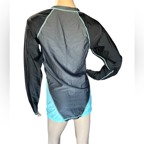 UVSkinz 50+ UPF Long Sleeve Rash Guard Surf Swim Beach Water Wear Men Sz S EUC - Picture 5 of 10